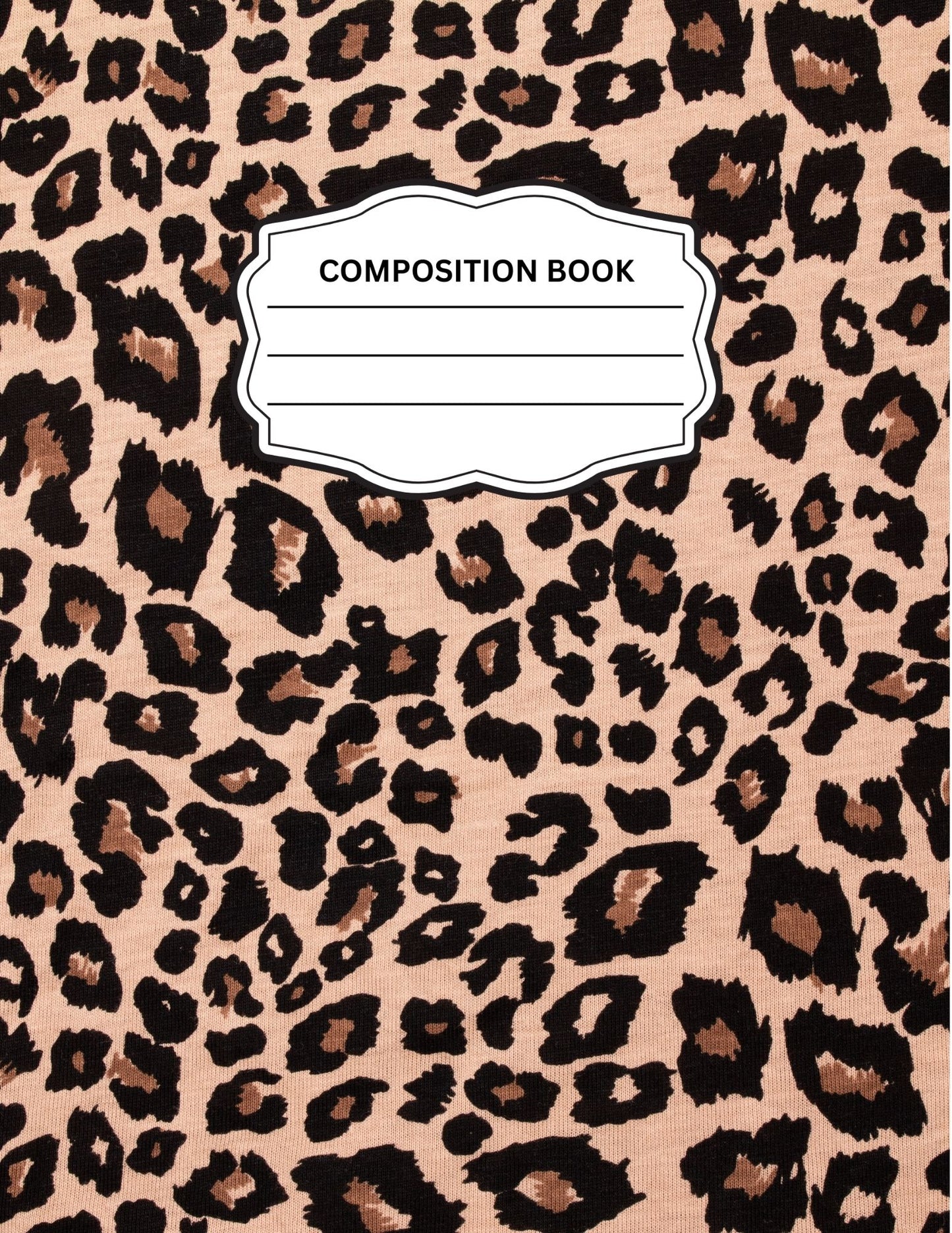 Leopard Print 3 Composition Notebook