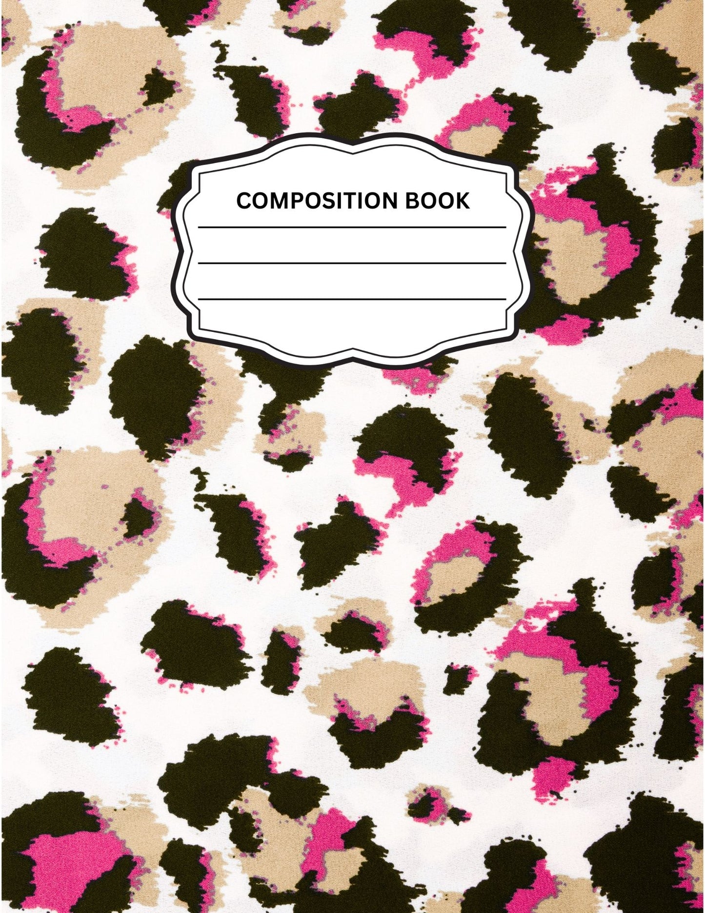 Leopard Print 5 Composition Notebook
