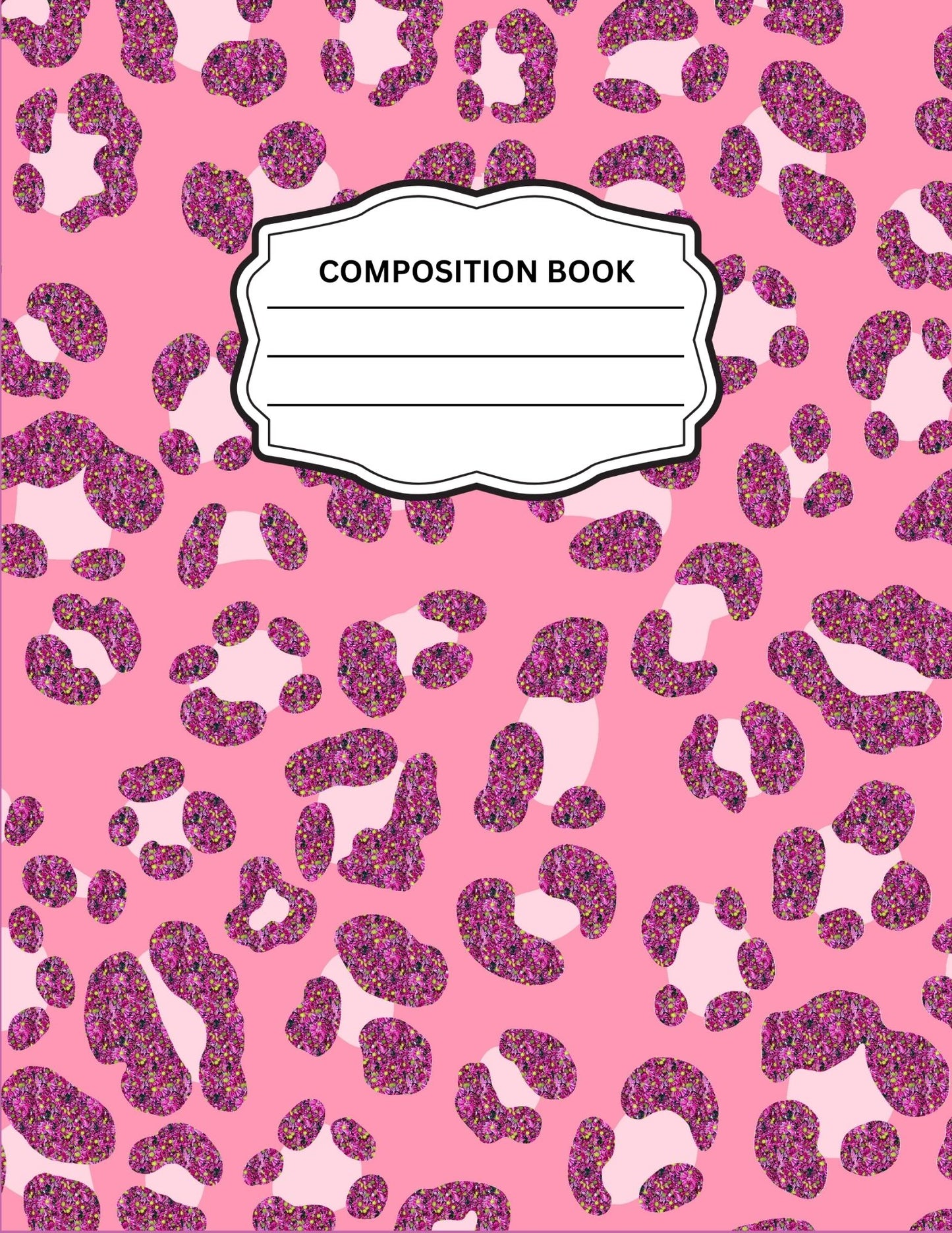 Leopard Print 8 Composition Notebook