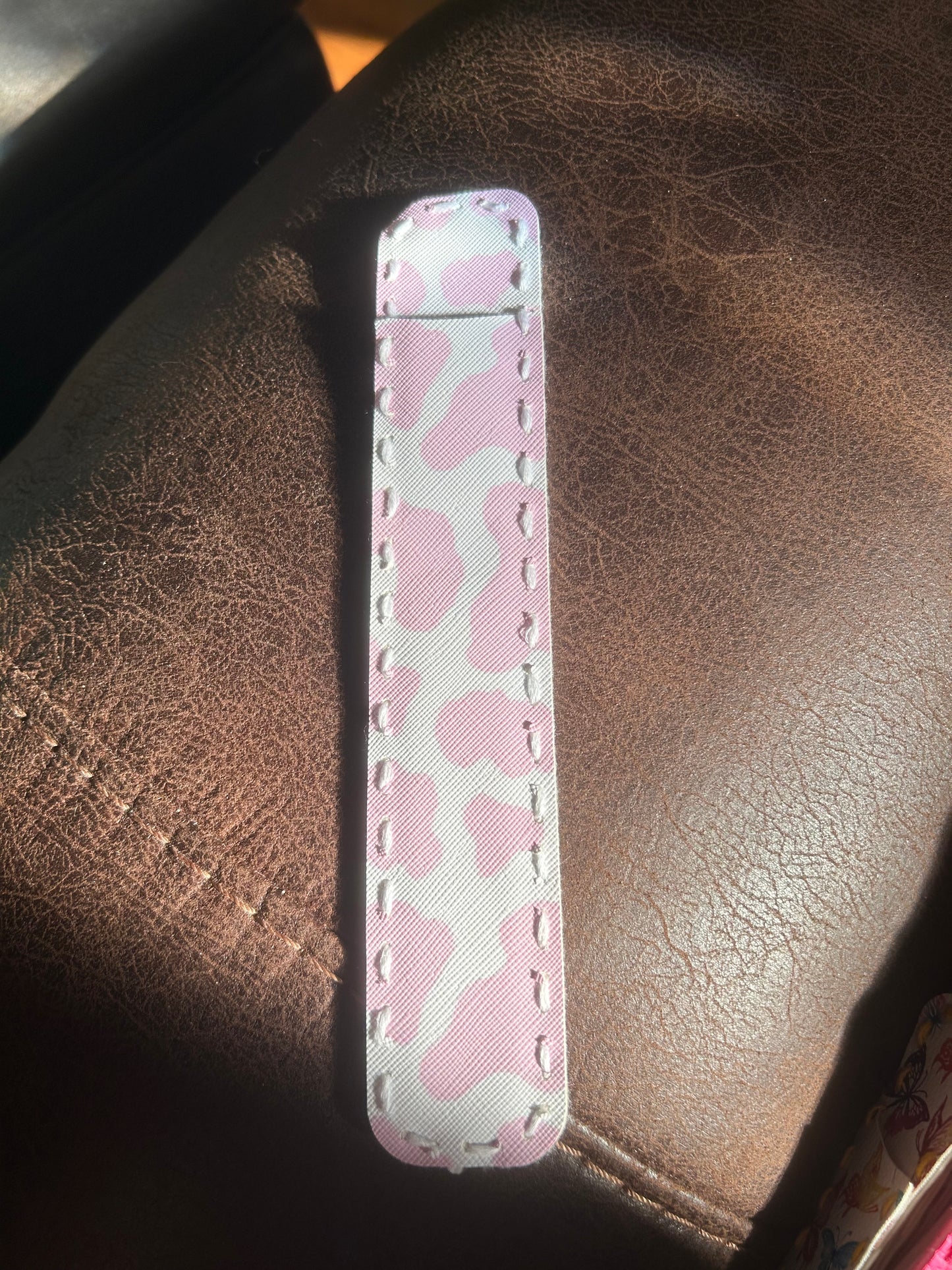 Cow Print Nail File Holder