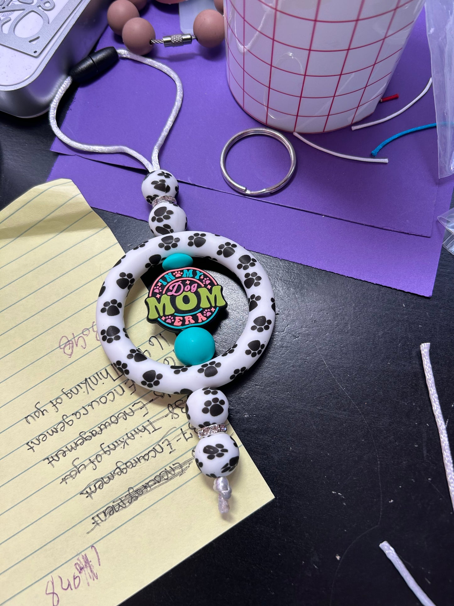 In my dog mom era car charm