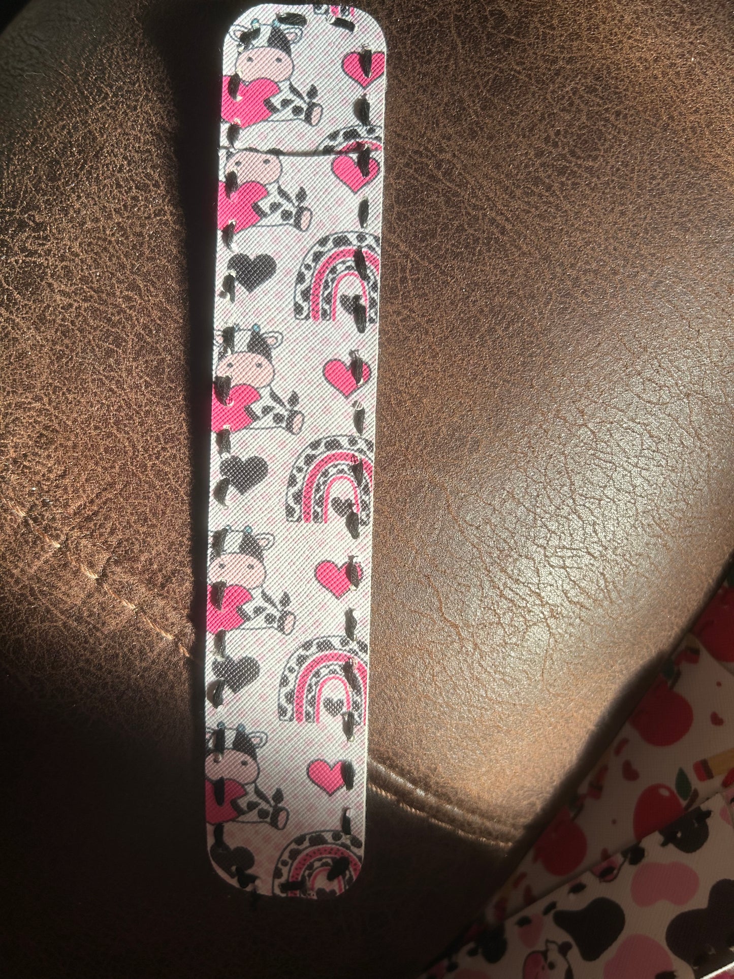 Cow and Hearts Nail File Holder