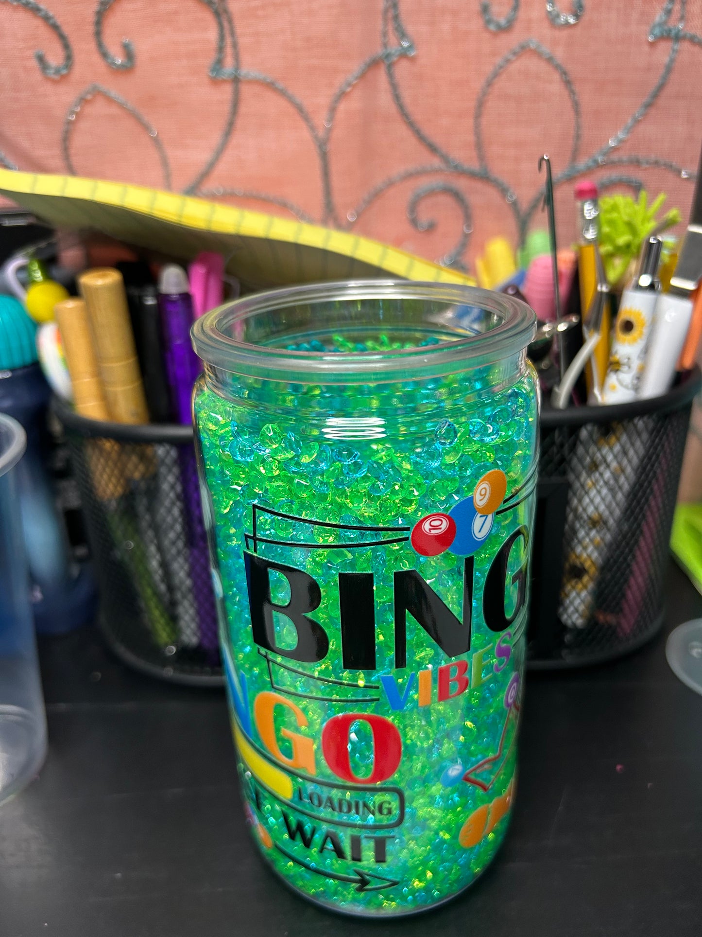 Bingo 16oz Snow Globe Tumbler