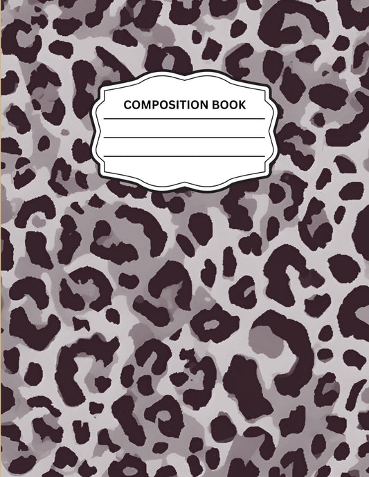 Leopard Print 1 Composition Notebook