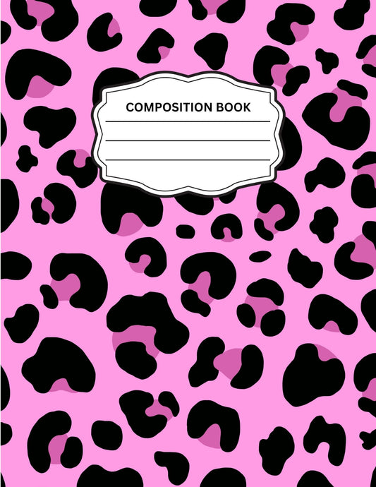 Leopard Print 10 Composition Notebook