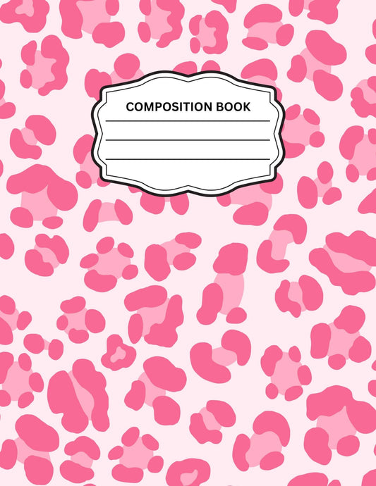 Leopard Print 11 Composition Notebook