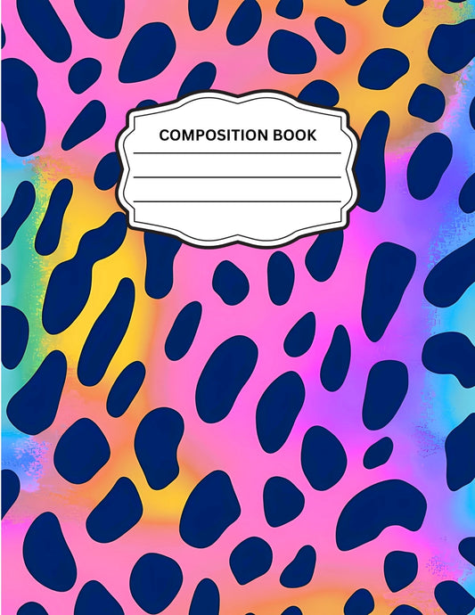 Leopard Print 15 Composition Notebook