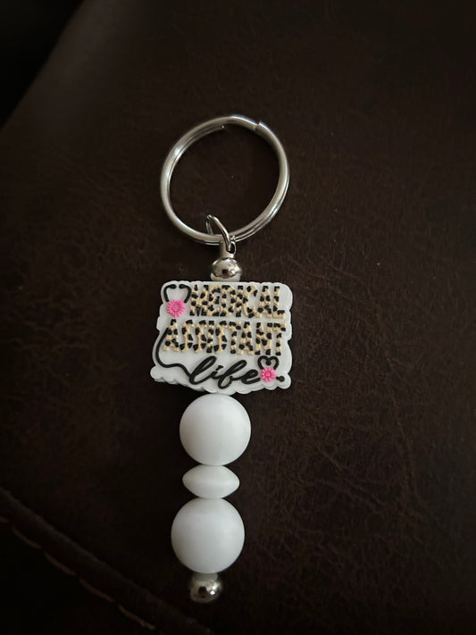 Medical assistant life keychain bar