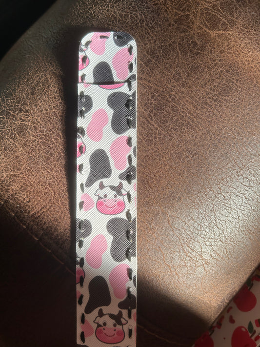 Cow Print Nail File Holder