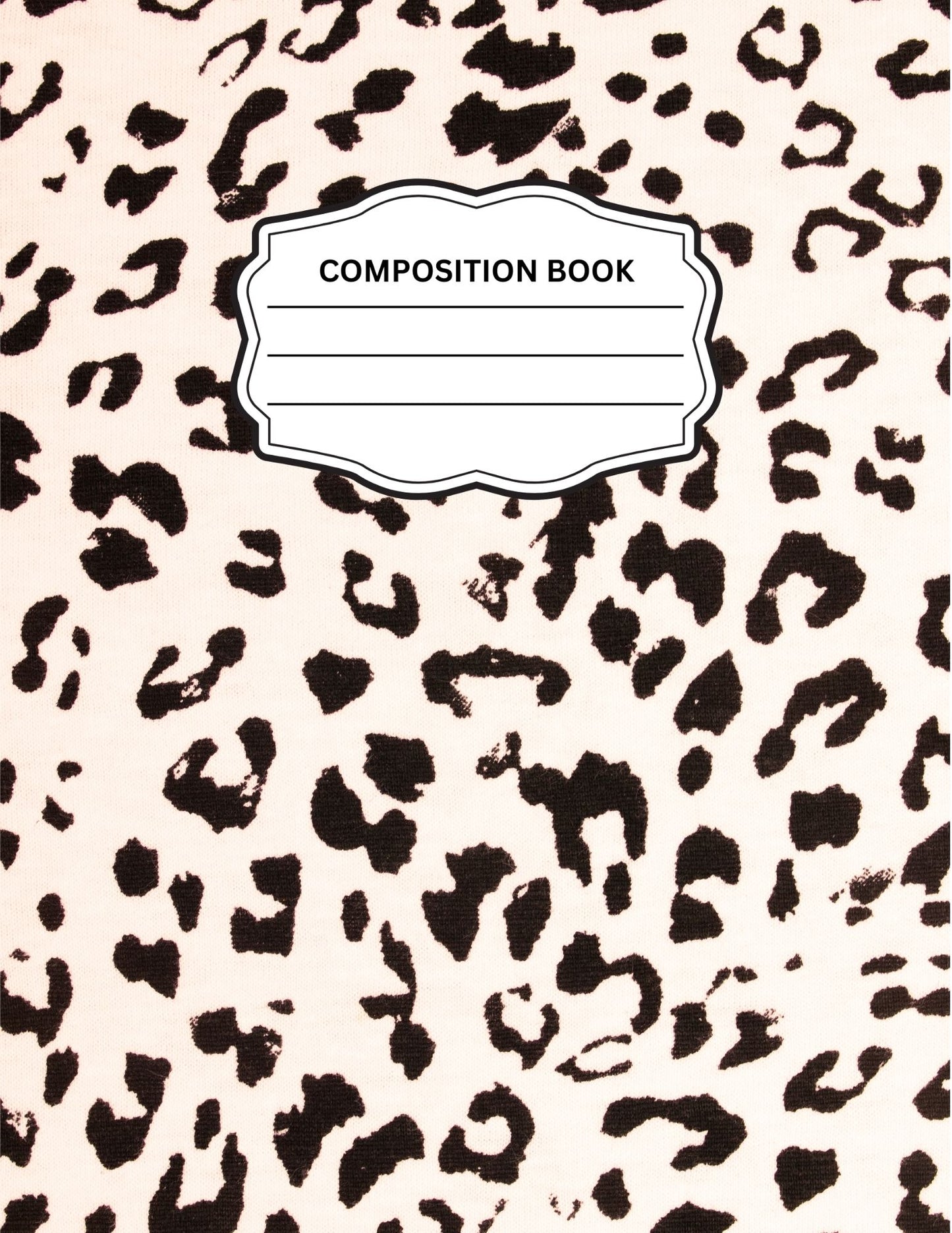 Leopard Print 4 Composition Notebook