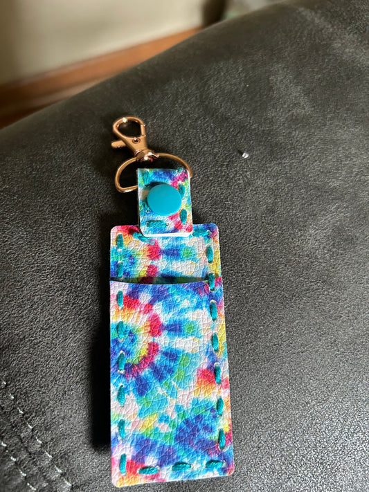 Tie Dye Chapstick Holder