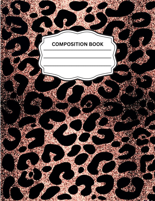 Leopard Print 6 Composition Notebook