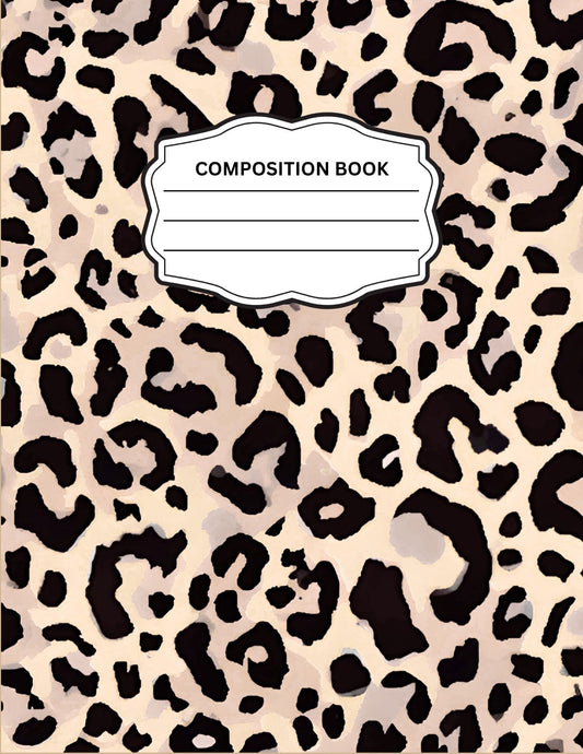 Leopard Print 7 Composition Notebook