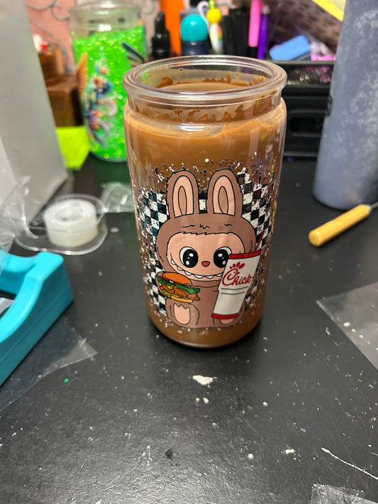 Lafufu 16oz Paint Snow Globe Tumbler