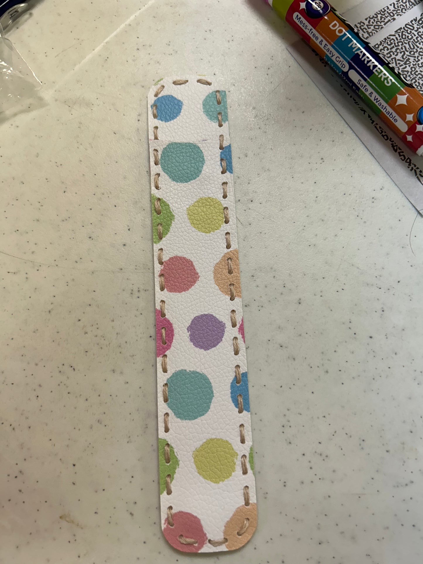 Polka Dot Nail File Holder