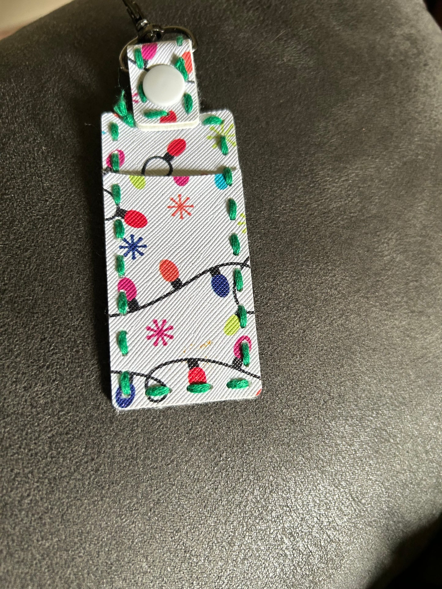 Christmas Lights Chapstick Holder