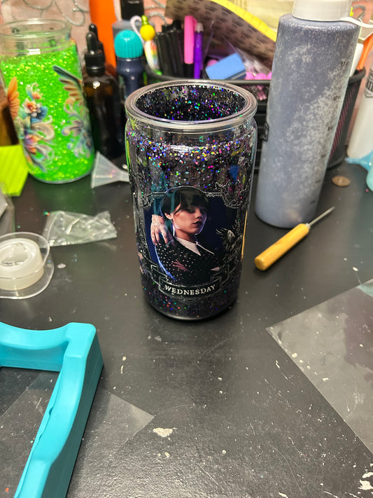 Goth Girl 16oz Snow Globe Tumbler