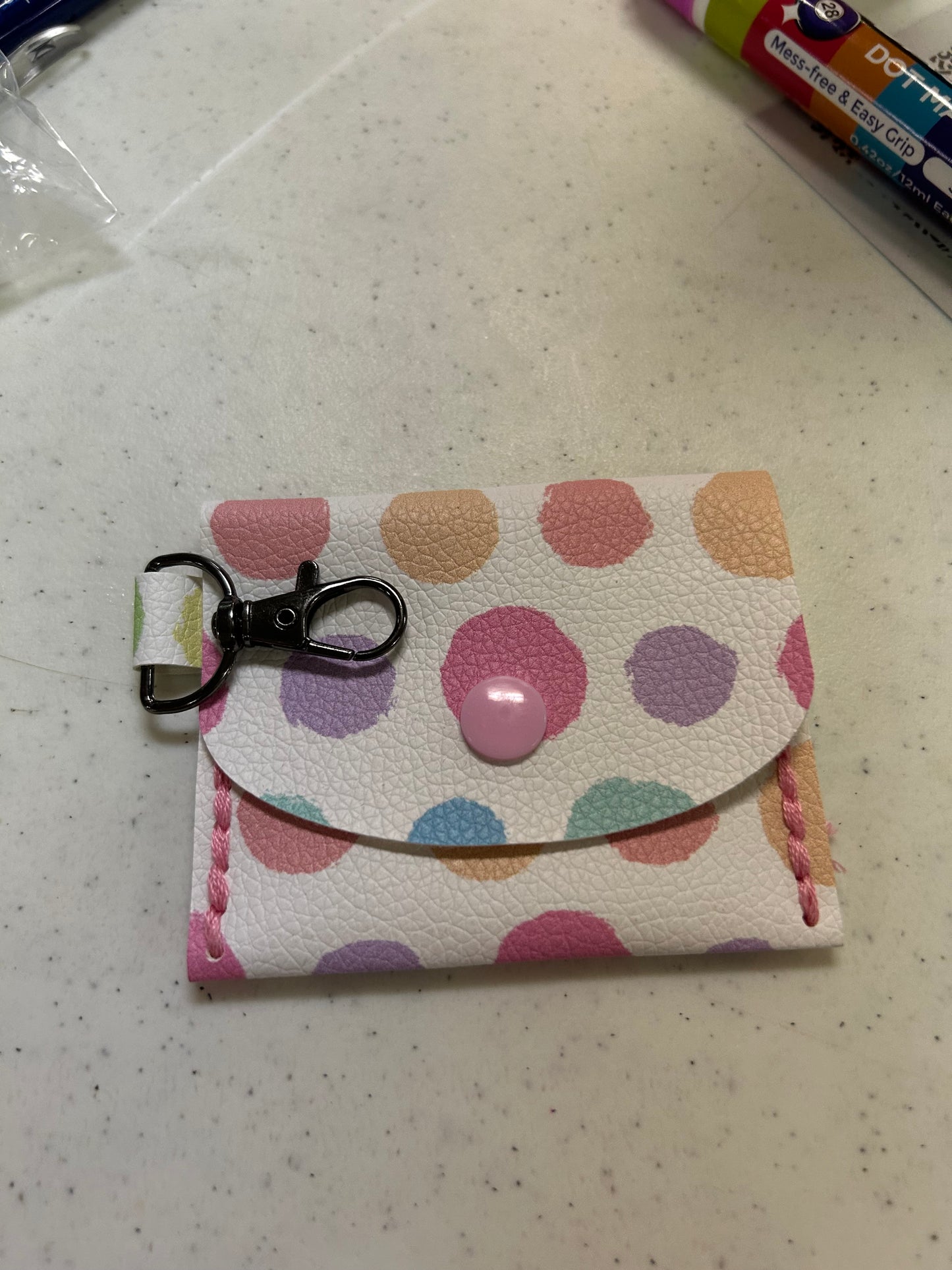 Polka Dot Coin Purse