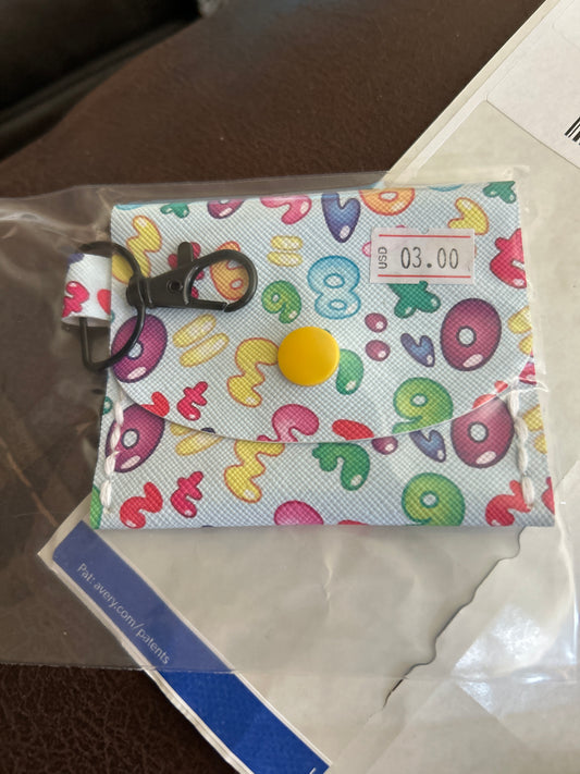 Numbers coin purse