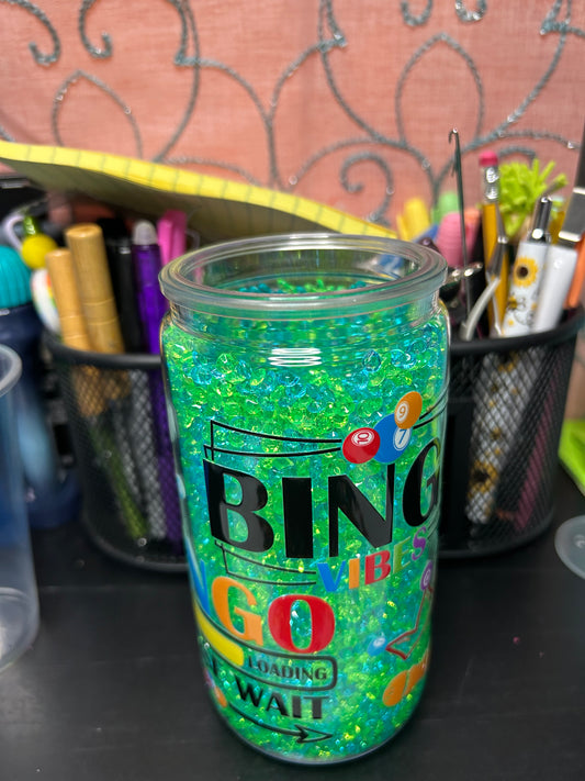 Bingo 16oz Snow Globe Tumbler
