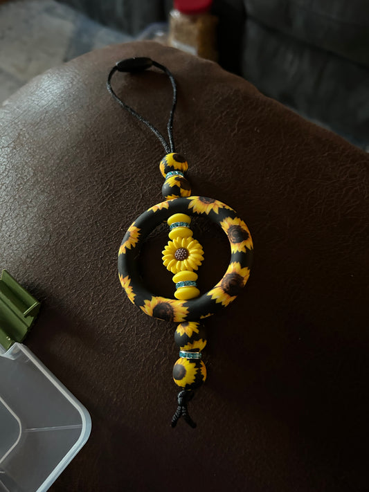 Sunflower Car Charm