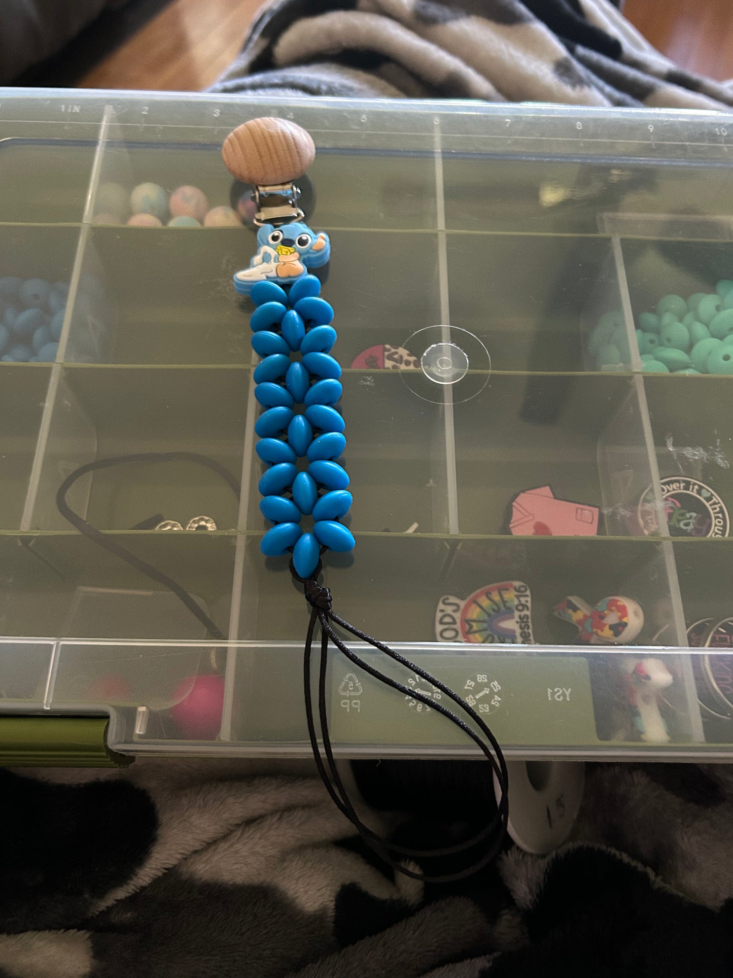 Baby Stitch Pacifier Clip