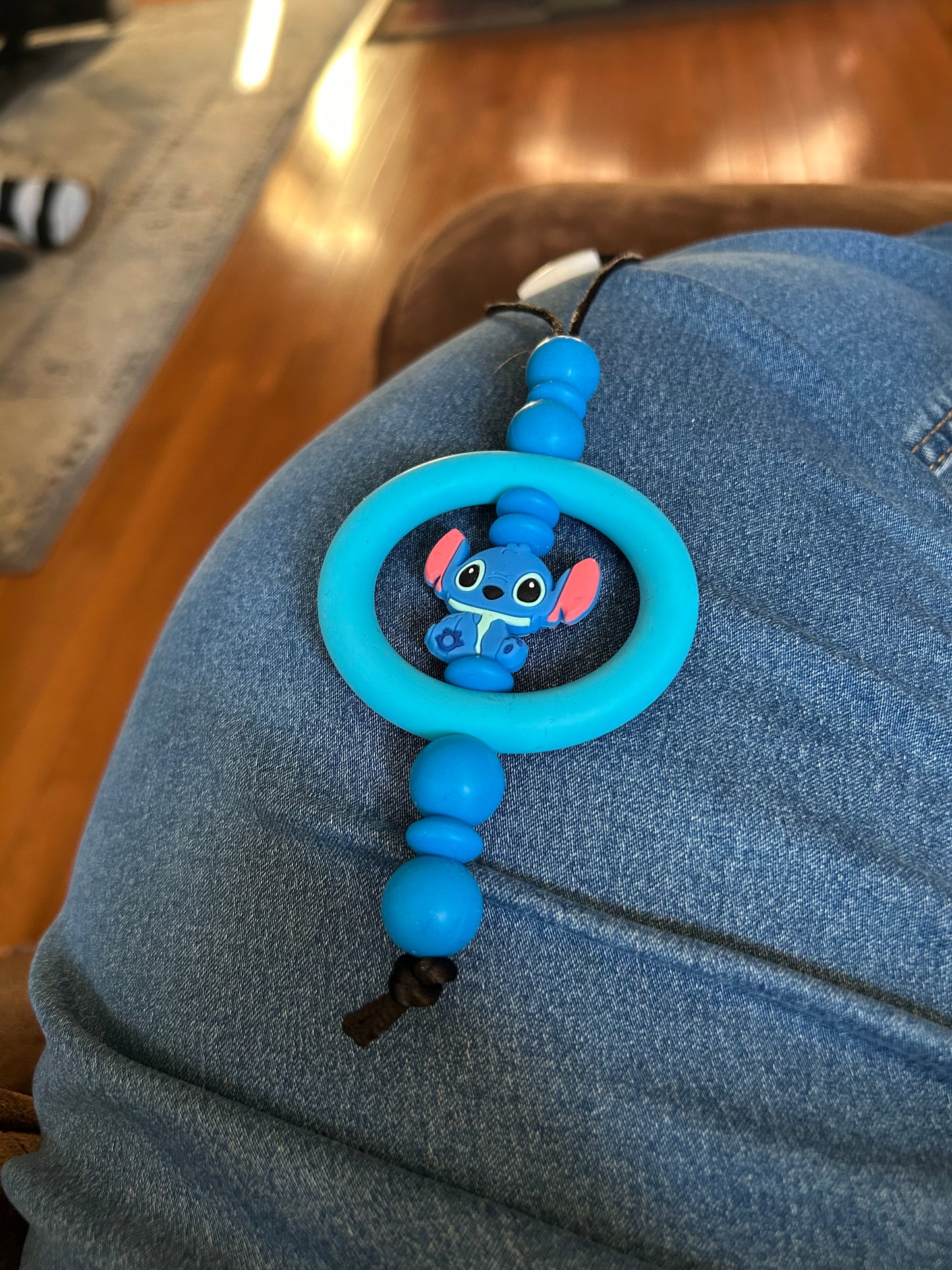 Blue Alien Car Charm