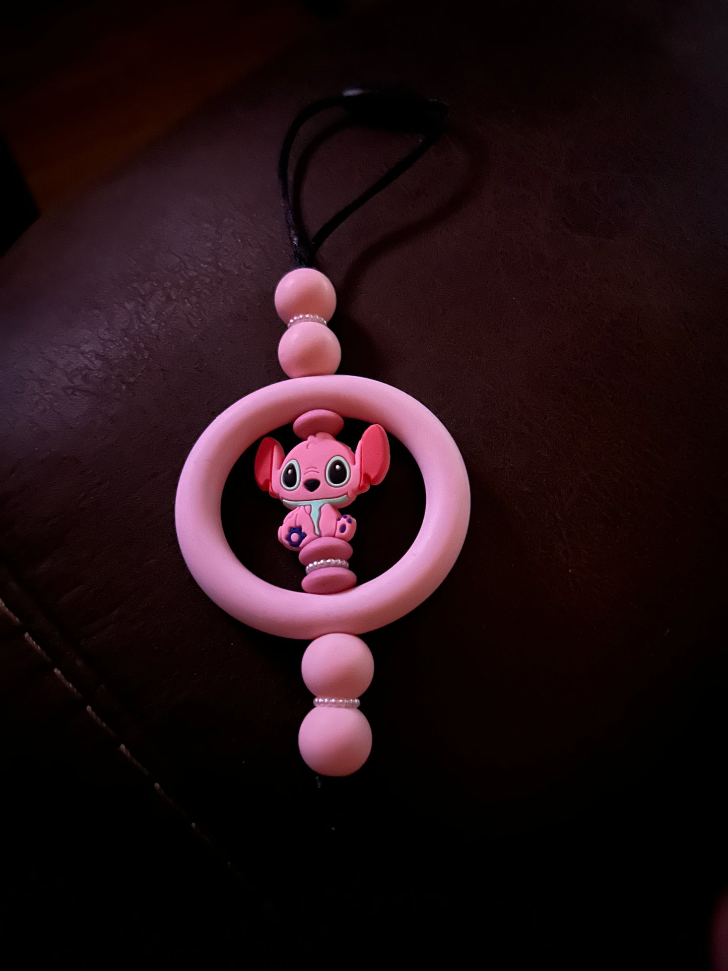 Pink Alien Car Charm