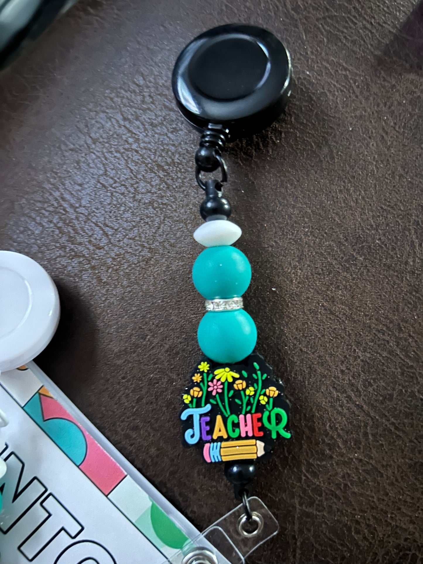 Black Teacher Badge Reel