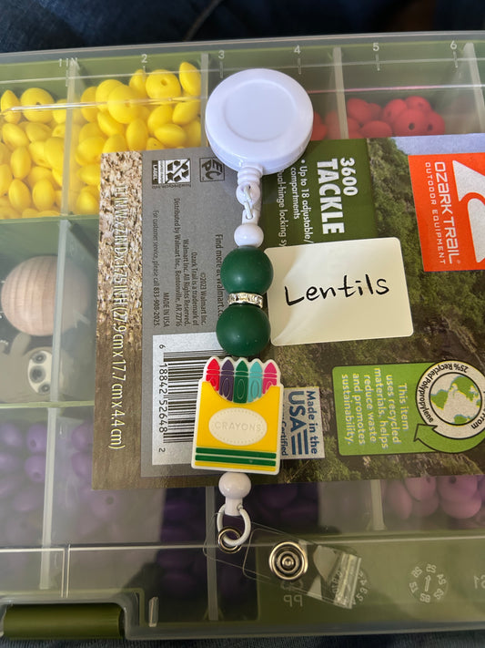 White Box of Crayons Badge Reel