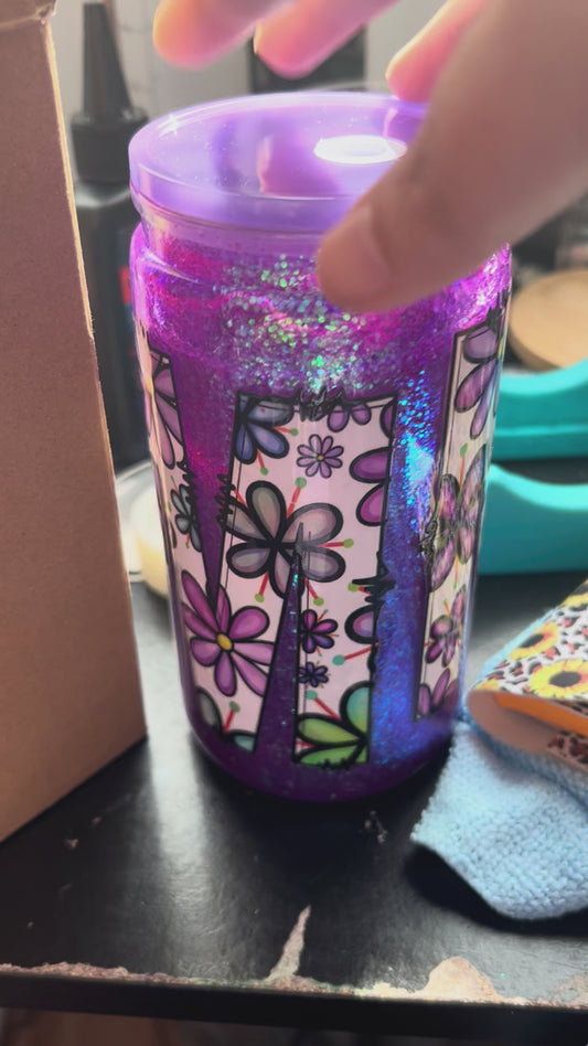 Mom 16oz Snow Globe Tumbler